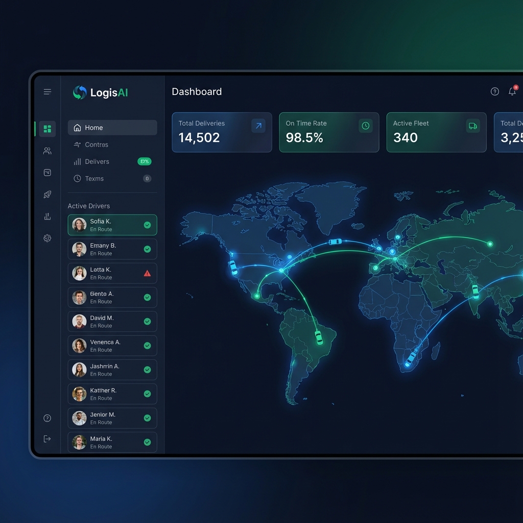 LogisAI Dashboard Preview